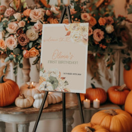 Póster Un pequeño cartel de bienvenida de cumpleaños de l