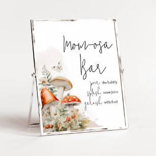 Póster Un Pequeño Hongo Encantado Mamá Salón Osa Bar