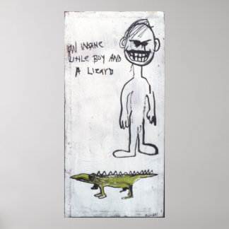 PÓSTER "UN PEQUEÑO INSANO Y UN LIZARIO"