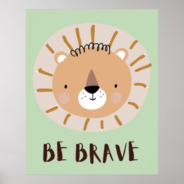 Póster Un pequeño león valiente (Frente)