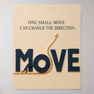 Póster Un pequeño movimiento cambia la dirección: Mentali
