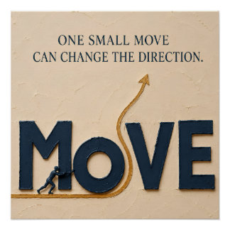 Póster Un pequeño movimiento cambia la dirección: Mentali
