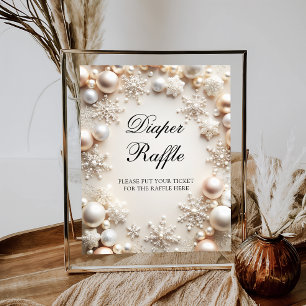 Póster Un pequeño parlanchín de nieve Boho Baby Shower Di