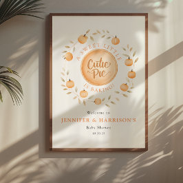 Póster Un pequeño pastelito está horneando | Shower de be