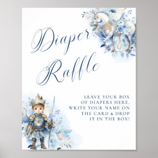 Póster Un pequeño príncipe Royal Blue Diaper Raffle