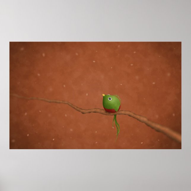 Póster Un pequeño Quetzal (Frente)