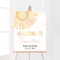 Un pequeño rayo de luz solar bienvenida Baby Showe