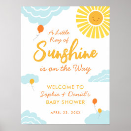 Póster Un pequeño rayo de luz solar Poster de Baby Shower