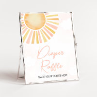 Un pequeño rayo de sol Baby Shower Diaper Raffle