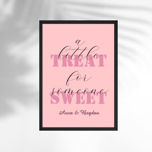 Póster Un pequeño regalo genial para alguien dulce San Va