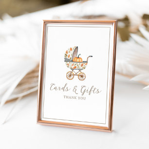 Póster Un pequeño Rótulo de tarjetas Baby Shower de calab