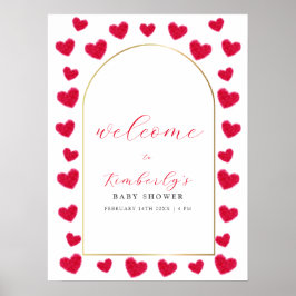 Póster Un pequeño y bonito Arco de bienvenida en Baby Sho