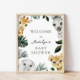 Póster Un pequeño y salvaje signo de bienvenida de Baby S