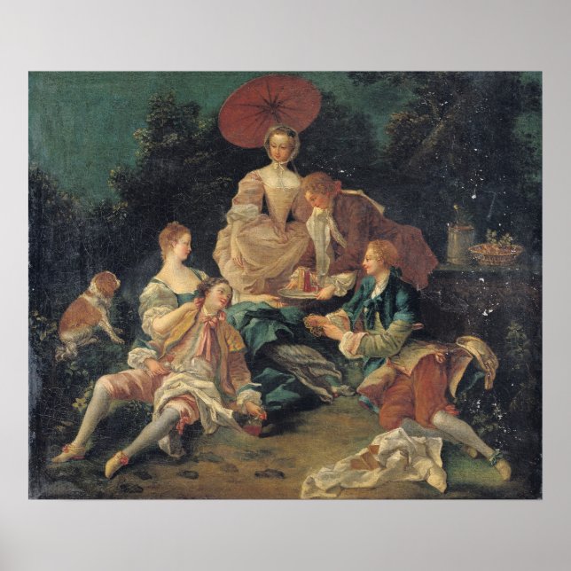 Póster Un picnic en un parque (Frente)