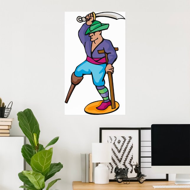 Póster Un pirata de piernas (Subido por el creador)