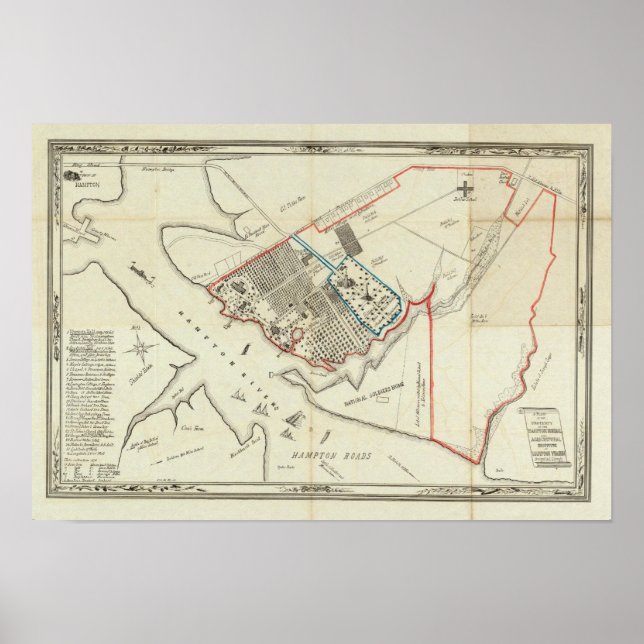 Póster Un Plan De La Propiedad De La Normalidad Hampton (Frente)