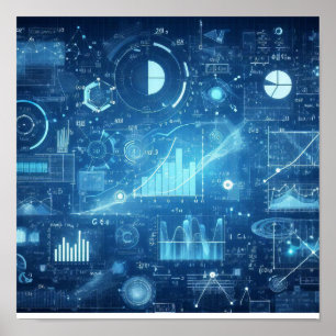 Póster Un plano digital iluminado