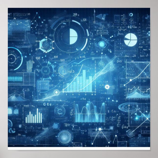 Póster Un plano digital iluminado (Frente)