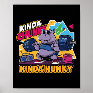 Póster Un poco chunky, un poco hambriento.