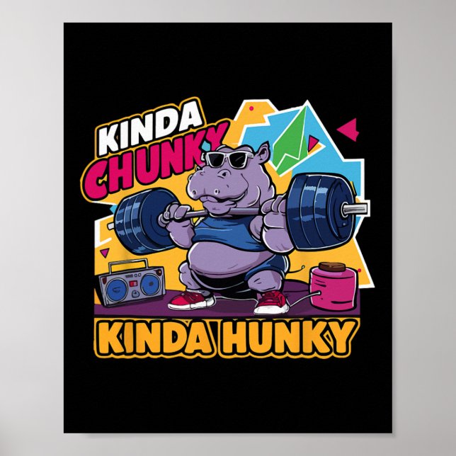 Póster Un poco chunky, un poco hambriento. (Frente)