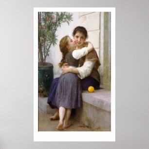 Póster Un poco de costura 1890, Poster de Bouguereau