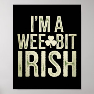 Póster Un Poco Irlandés Divertido San Patricio Soy Un Poc