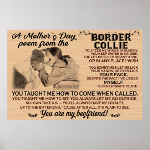 Póster Un poema del día de la madre en el centro fronteri