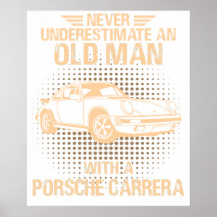 Póster Un Porsche Carrera anciano 1984