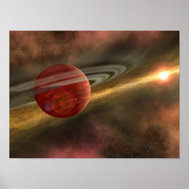 Póster Un posible planeta recién encontrado (Frente)