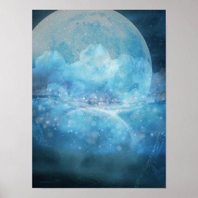 Póster Un Poster azul oceánico (Frente)