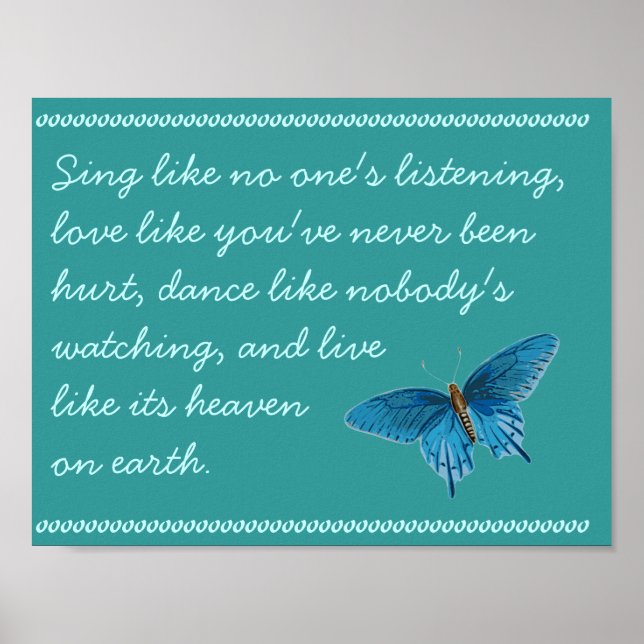 Póster Un Poster de canción (Frente)