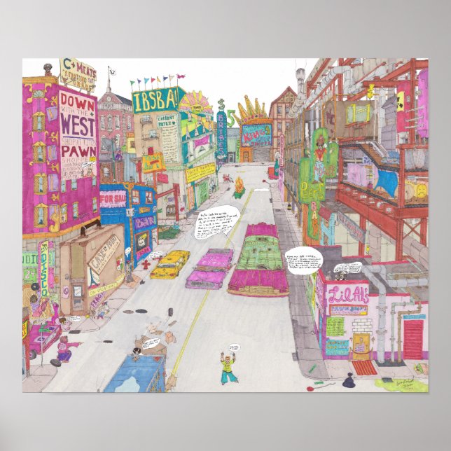 Póster Un poster de momento voltz en el este (Frente)