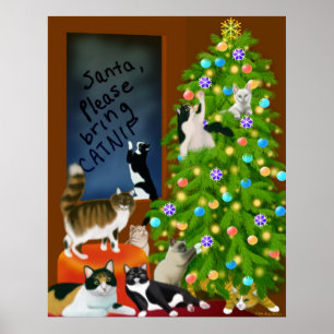Póster Un Poster de Navidades familiares en línea