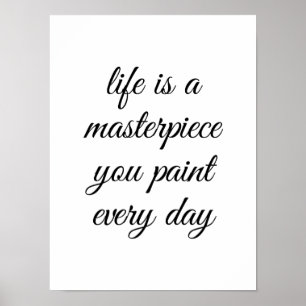 Póster Un Poster de obra maestra