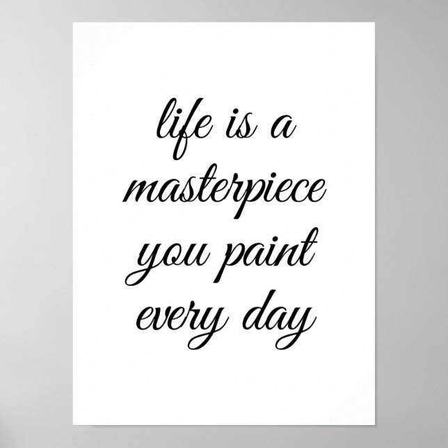 Póster Un Poster de obra maestra (Frente)