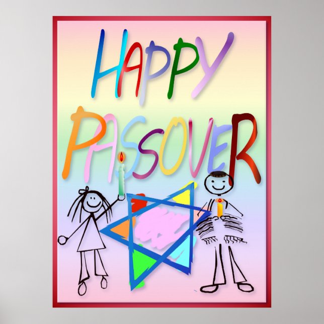 Póster Un Poster de Pascua Muy Colorido (Frente)