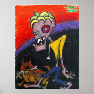 Póster "Un poster del perro y de su zeta"