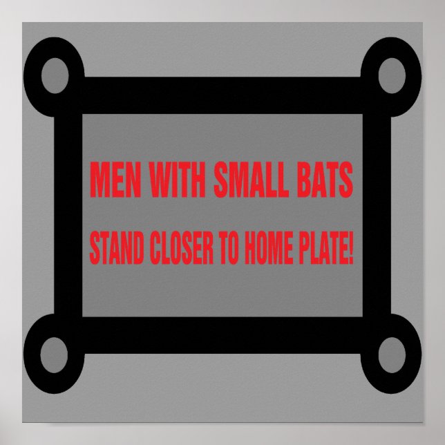 Póster Un poster muy divertido para los baños y bares. (Frente)