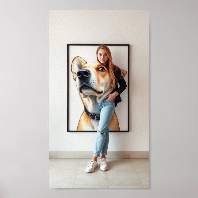 Póster Un poster para los amantes del perro Mejor Amigo (Frente)