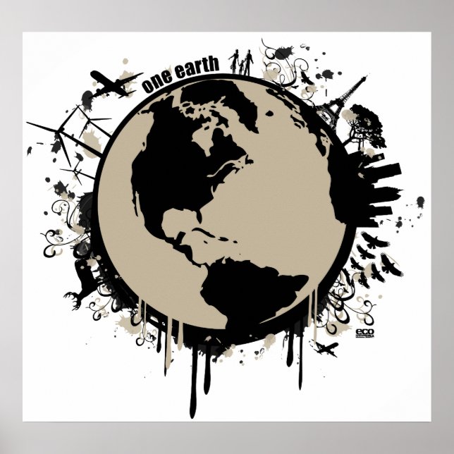 Póster Un Poster terrestre (Frente)