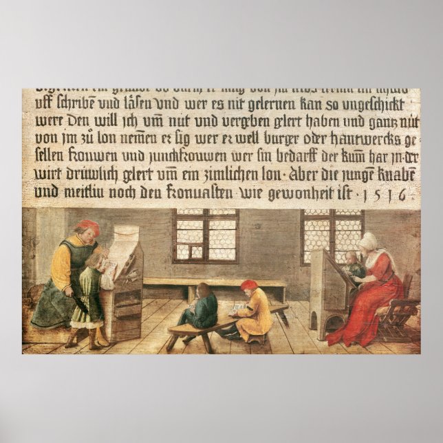 Póster Un profesor de escuela (Frente)