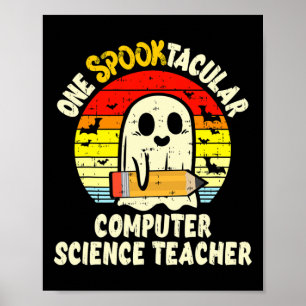 Póster Un profesor de informática espeluznante de Hallowe