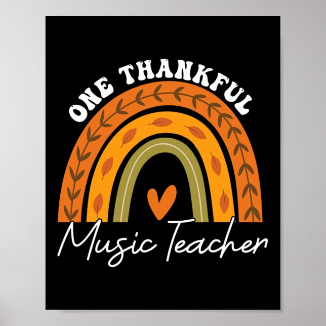 Póster Un profesor de música agradecido Rainbow Fall Than (Frente)