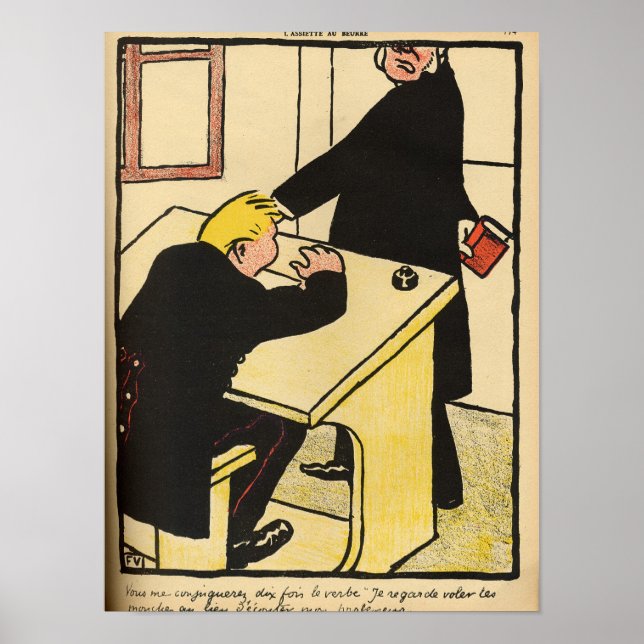 Póster Un profesor reprendió a su alumno de Crímenes (Frente)