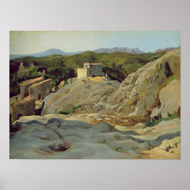 Póster Un pueblo en las montañas (Frente)