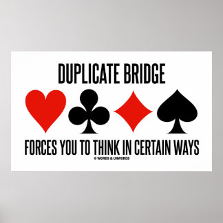 Póster Un Puente Duplicado Obliga A Pensar En Cierto