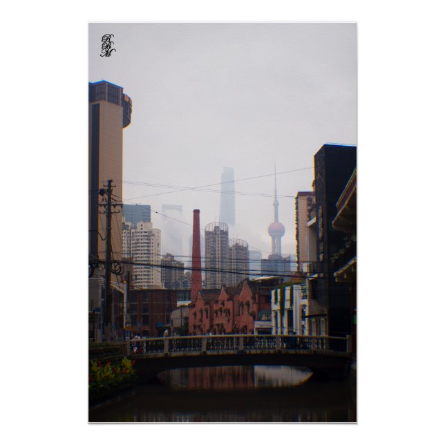 Póster Un puente en Shanghái (Anverso)