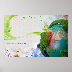 Póster Un qué mundo maravilloso