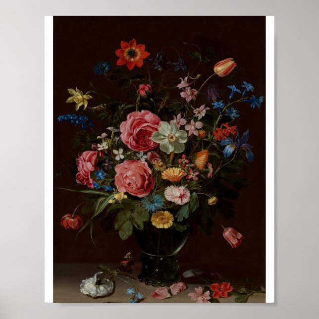 Póster Un ramo de flores de Clara Peeters (Frente)