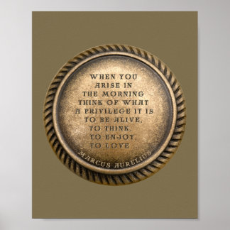 Póster Un recordatorio eterno para valorar la vida - desd